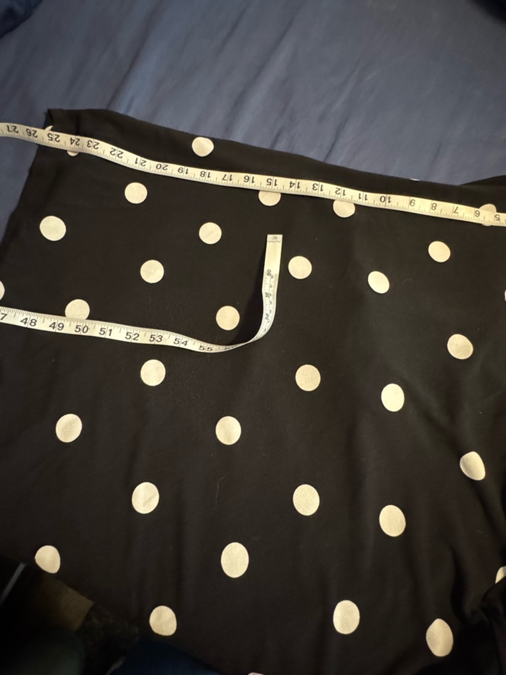 Adrianna Papell Black and White Polka Dot Blouse. Relaxed Boxy Fit. - Picture 7 of 7